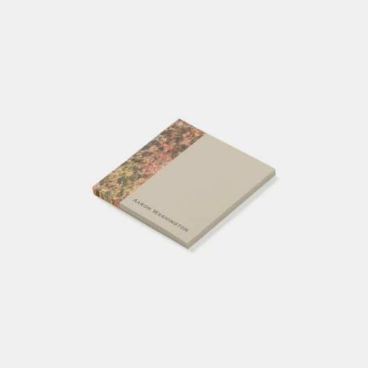 Aangepaste bruine marmer Professionele Kantoor Pos Post-it® Notes (Schuin)