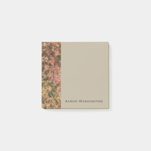 Aangepaste bruine marmeren professionele kantoor p post-it® notes (Voorkant)