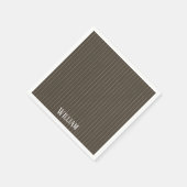 Aangepaste bruine retrorpes servet (Hoek)