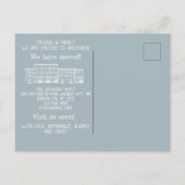 Aangepaste bruine stenen verhuis aankondiging brie (Achterkant)