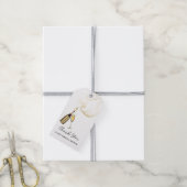 Aangepaste brunch en Bubbly Gold Vrijgezellenfeest Cadeaulabel (Met Touw)
