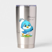 Aangepaste brutale golfvogel cartoon