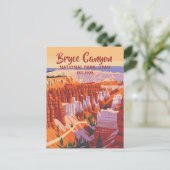 Aangepaste  Bryce Canyon National Park zonsonderga Briefkaart (Staand voorkant)