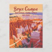 Aangepaste  Bryce Canyon National Park zonsonderga Briefkaart (Voorkant)