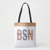 Aangepaste BSN Bachelor of Science in Nursing Tote Bag (Voorkant)