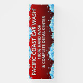 Aangepaste Bubbly Rode Autowas Bedrijf Spandoek (Verticaal)
