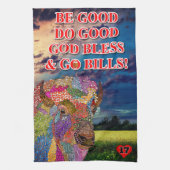 Aangepaste Buffalo Amerikaanse Bison Keuken Handdo Theedoek (Verticaal)