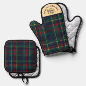 Aangepaste Buffalo Plaid Keuken Schotse stijl Ovenwant & Pannenlap Set (Voorkant / Achterkant)