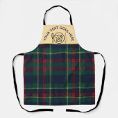 Aangepaste Buffalo Plaid Keuken Schotse stijl Scho Schort (Voorkant)
