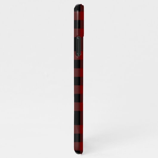 Aangepaste Buffalo Plaid Voeg naam toe BUDGET iPhone Hoesje (Rechterkant)