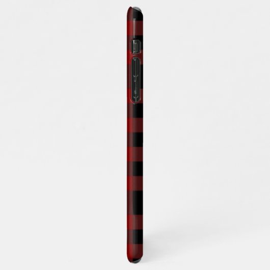Aangepaste Buffalo Plaid Voeg naam toe BUDGET iPhone Hoesje (Linkerkant)