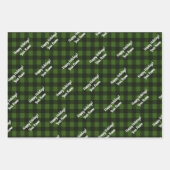 Aangepaste buffelbakkettest voor gebitsgingham voo inpakpapier vel (Voorkant 3)