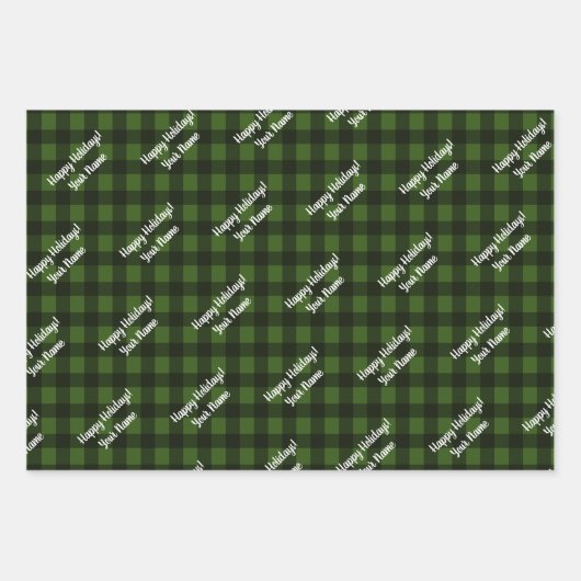 Aangepaste buffelbakkettest voor gebitsgingham voo inpakpapier vel (Voorkant 3)