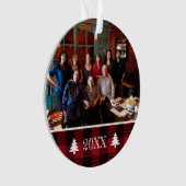 Aangepaste bufferfoto met 2 knoppen ornament (voorkant)