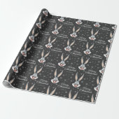 Aangepaste BUGS BUNNY™ Vrolijk kerstfeest Cadeaupapier (Uitgerold)