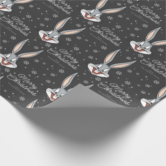 Aangepaste BUGS BUNNY™ Vrolijk kerstfeest Cadeaupapier (Hoek)