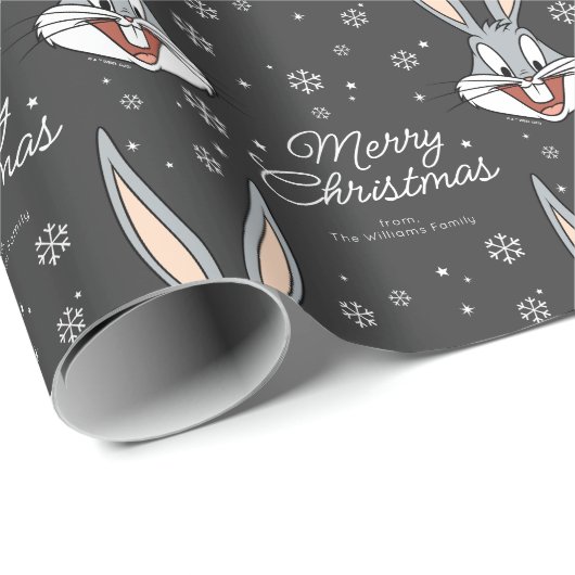 Aangepaste BUGS BUNNY™ Vrolijk kerstfeest Cadeaupapier (Rol Hoek)