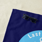 Aangepaste buikhanddoeken - Blauw nieslang anker Strandlaken (In situ)