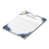 Aangepaste buitenruimte Galaxy Teacher Notitieblok (Linkerzijde)