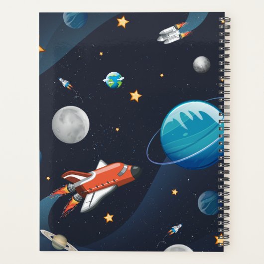 Aangepaste buitenruimteactiviteit in het melkwegst planner (Achterkant)