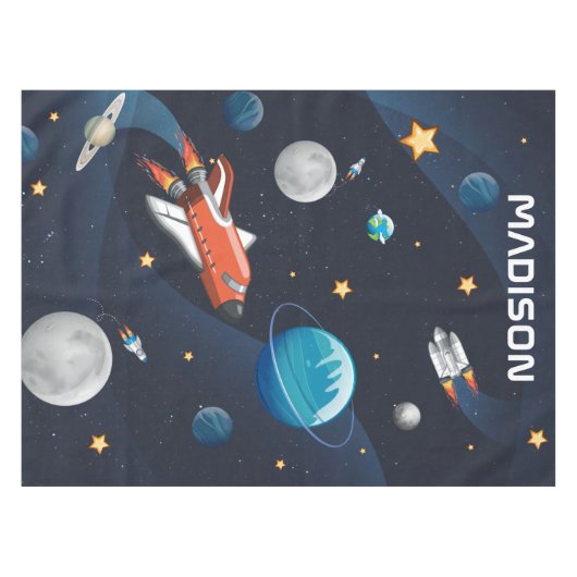 Aangepaste buitenruimteactiviteit in het melkwegst tafelkleed (Voorkant (Horizontaal))