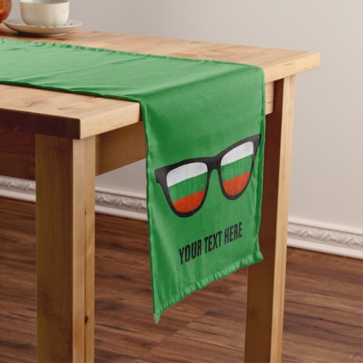 Aangepaste Bulgaarse Shades-runners Korte Tafelloper (Voorbeeld)