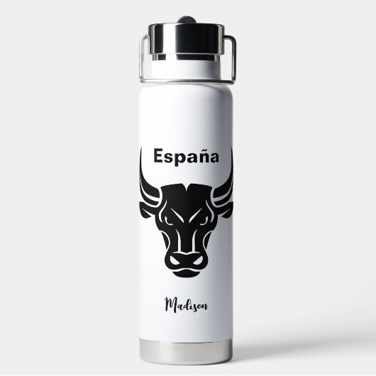 Aangepaste bulktekst met stijlen waterfles (Achterkant)