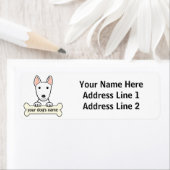 Aangepaste bull Terrier Etiket (Insitu)