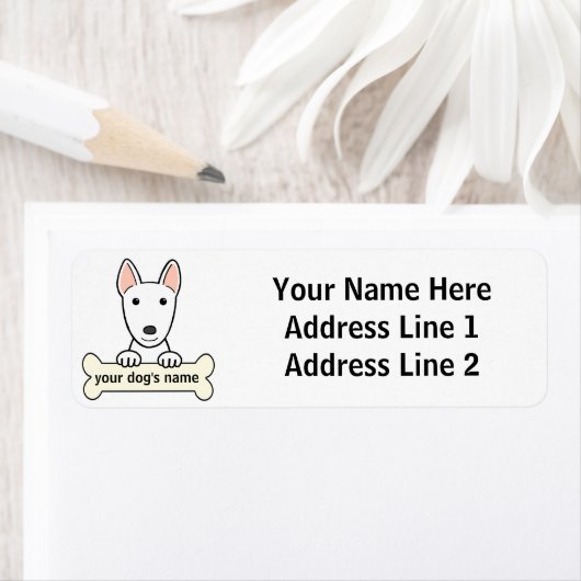 Aangepaste bull Terrier Etiket (Insitu)