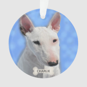 Aangepaste Bull Terrier hondenfoto Ornament