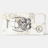 Aangepaste Bulldog Lover's Apple iPhone 12 Hoesje (Achterkant (horizontaal))