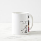 Aangepaste Bulldog Mama Coffee-Mok Koffiemok (Voorkant rechts)