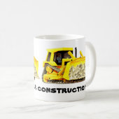 Aangepaste Bulldozer Construction Coffee Mok (Voorkant rechts)