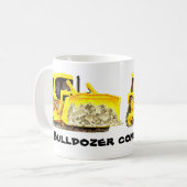 Aangepaste Bulldozer Construction Coffee Mok (Voorkant links)