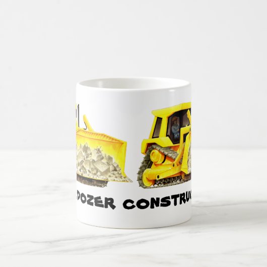 Aangepaste Bulldozer Construction Coffee Mok (Center)