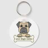 Aangepaste Bullmastiff Sleutelhanger (Voorkant)