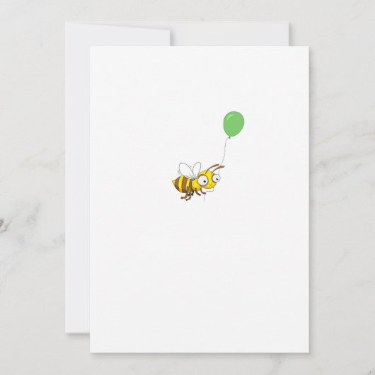 Aangepaste Bumble bee Verjaardag Kaart (Voorkant)