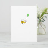 Aangepaste Bumble bee Verjaardag Kaart (Staand voorkant)