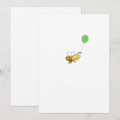 Aangepaste Bumble bee Verjaardag Kaart (Voorkant / Achterkant)