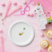 Aangepaste Bumble bee Verjaardag Papieren Bordje (Feest)