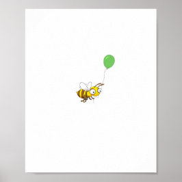Aangepaste Bumble bee Verjaardag Poster