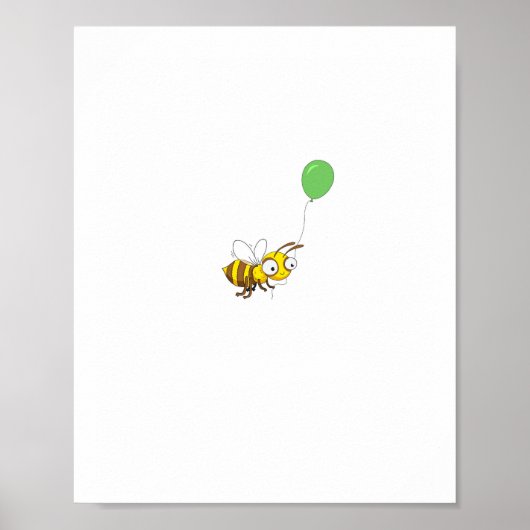 Aangepaste Bumble bee Verjaardag Poster (Voorkant)