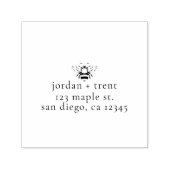 Aangepaste Bumble Bee Zelfinking Retouradres Stemp Zelfinktende Stempel (Design)