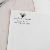 Aangepaste Bumble Bee Zelfinking Retouradres Stemp Zelfinktende Stempel