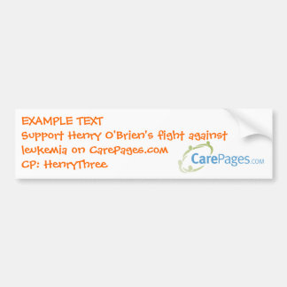 Aangepaste Bumpersticker CarePages.com - Gepersona