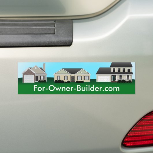 Aangepaste Bumpersticker onroerend goed (Op auto)