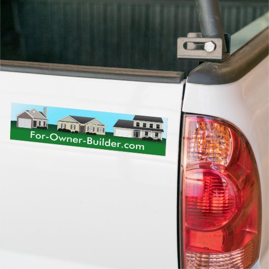 Aangepaste Bumpersticker onroerend goed (Op Truck)