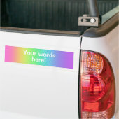 Aangepaste Bumpersticker regenbooggradiënt (Op Truck)