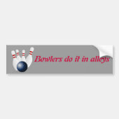 Aangepaste bumpersticker voor Bowling (Voorkant)