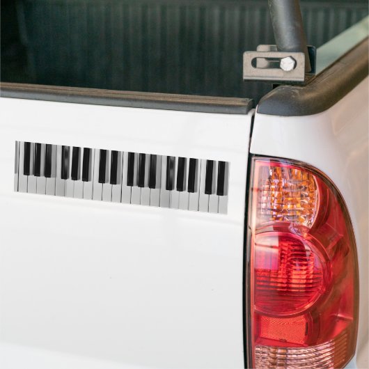 Aangepaste Bumpersticker voor pianotoetsenbord (Op Truck)